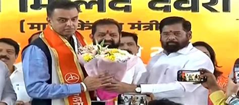 After Quitting Congress Milind Deora Joins Eknath Shinde Led Shiv Sena