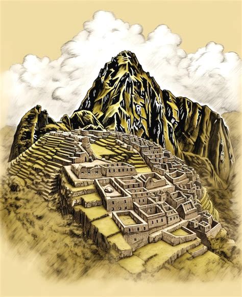 Premium AI Image | ancient Inca ruin of machu picchu