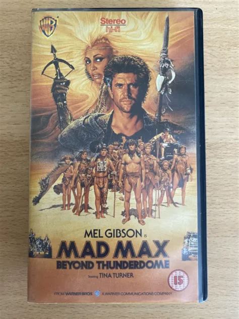 MAD MAX BEYOND Thunderdome Mel Gibson Tina Turner Warner VHS Video