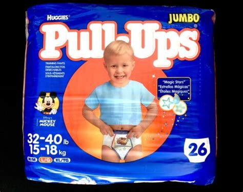 Super Rare Sealed Vintage 2001 Huggies Pull Ups Mickey Mouse Boys 3t 4t