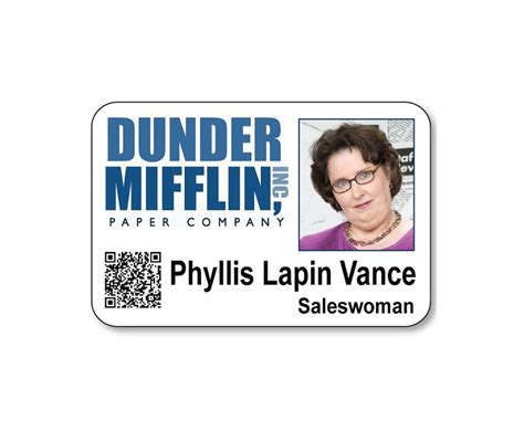 THE OFFICE Phyllis Lapin Vance At Dunder Mifflin Halloween Cosplay Name