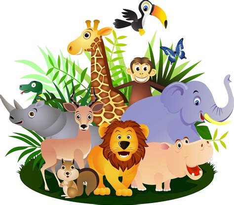 Animales De La Selva Vector Png