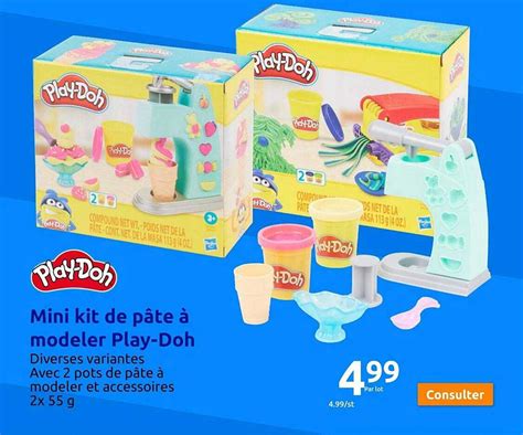 Promo Mini Kit De Pâte à Modeler Play doh chez Action iCatalogue fr