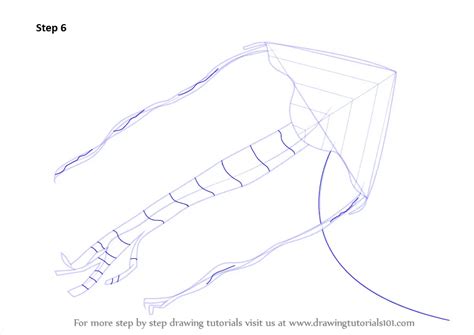 How to Draw a Dragon Kite (Everyday Objects) Step by Step | DrawingTutorials101.com