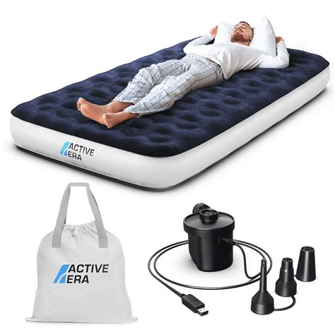 Active Era Luxury Camping Air Mattress With Built In Pump Twin Air