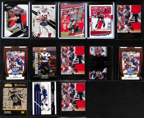 Lot Detail Lot Of Tom Brady W Topps Chrome Refractor