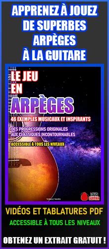 2 Exercices D Arpèges Facile Pour Guitare avec Vidéo Tab PDF