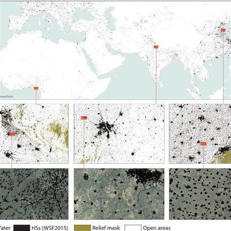 Three Examples Of The High Heterogeneity Of Spatial Patterns Referring