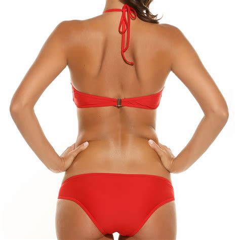 Fabricarte Set Chico De Bikini Rojo Con Encaje