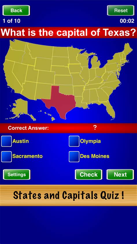 States And Capitals Quiz For Iphone Download