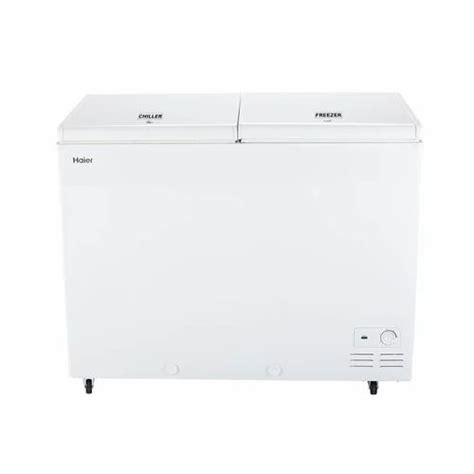 Haier L Double Door Standard Deep Freezer White Hfc Cm At Rs