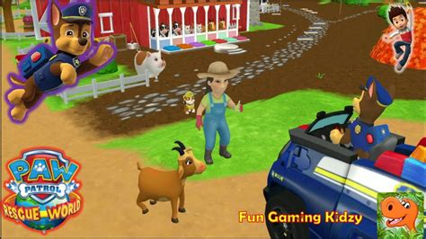 Paw Patrol Rescue World Gameplay Farmer Yumi S Farm With Rubble Chase Skye Marshal And Zuma