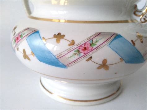 Cukiernica z epoki biedermeier ręcznie malowana porcelana Retrogabinet