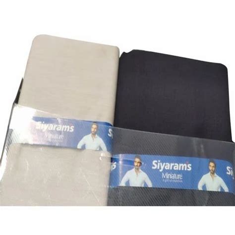 Siyarams Cotton Plain Formal Pant Shirt Combo Pack Handwash At Rs 480