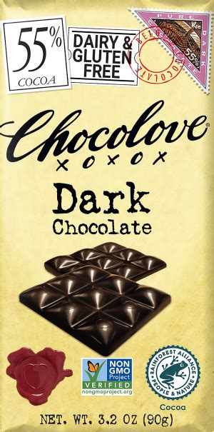 Raspberries In Dark Chocolate Chocolove Premium Chocolate