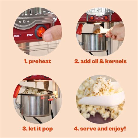 Tabletop vintage popcorn maker 4oz - red – cornrush