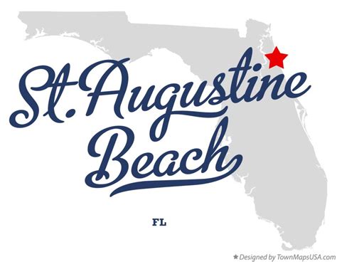 Map of St.Augustine Beach, FL, Florida