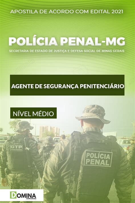 Apostila Polícia Penal MG 2022 Agente de Segurança Penitenciário