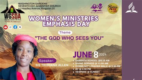 Sab Am P The God Who Sees You Women S Ministry Emphasis Day Sis