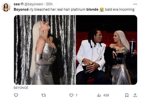 Beyonce S New Look Divides Fans As She Debuts Platinum Blonde Hair Beyonce Platinum Blonde