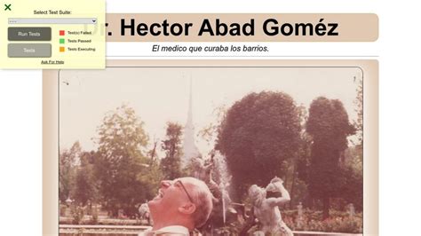 Tribute Page Hector Abad Goméz