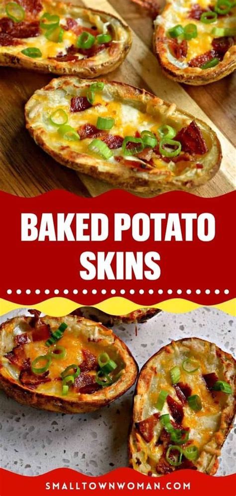 Potato Skins Recipe Potato Skins Baked Potato Recipes Baked Potato Skins