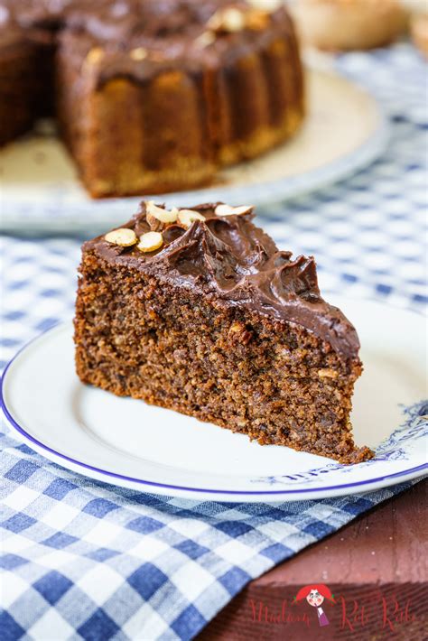 Espresso Nusskuchen Mit Zuckerfreier Schokoladen Ganache Madam Rote R Be