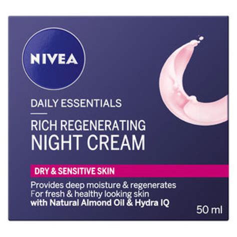 Nivea Daily Essentials Night Cream Rich Regenerating Dry Sens Reviews