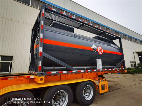 Ft Iso Tank Container For Road Transport Chemical Acid Hcl H So