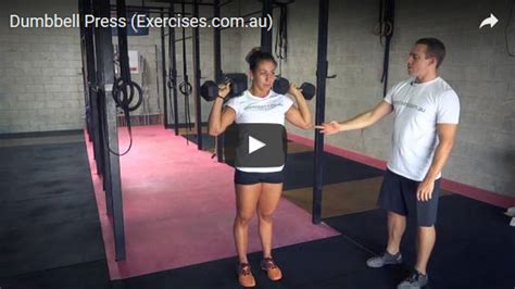 dumbbell press quick step  step video