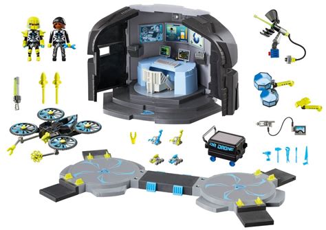 Playmobil Top Agents 9250 Pas Cher Centre De Commandement Du Dr Drone