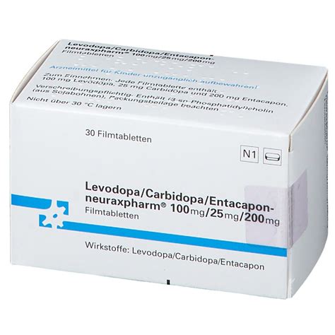 Levodopa Carbidopa Entacapon Neuraxpharm Mg Mg Mg St Mit