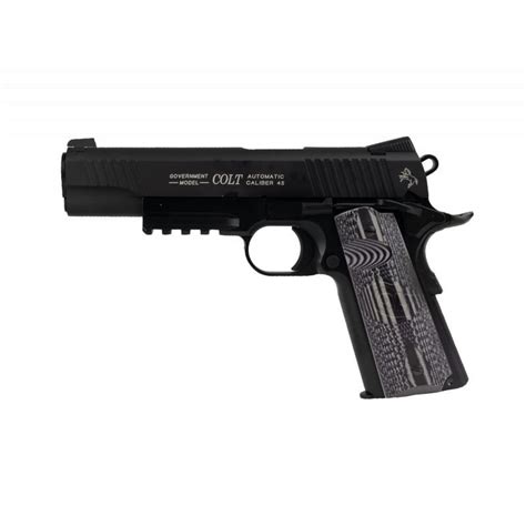 Colt 1911 Co2 Rail Gun Negro Cybergun Réplica Airsoft M1911 Potente