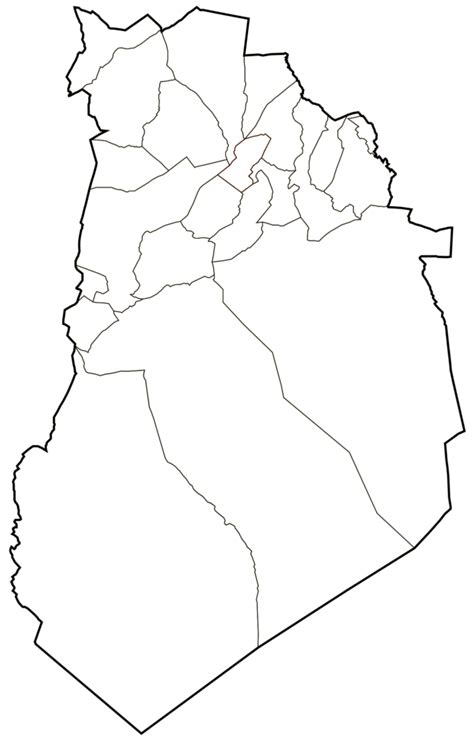 Carte Vierge De La Wilaya D El Bayadh