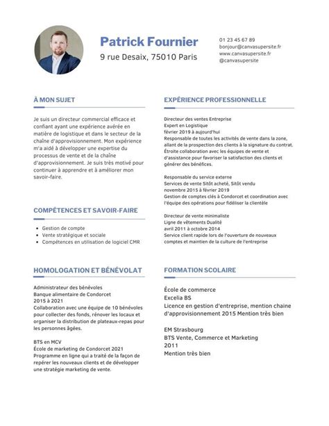 Exemple De Cv De Directeur Commercial Cadremploi