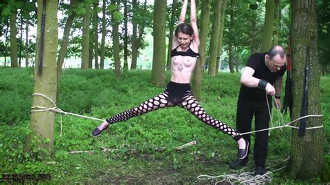 Submissive Teen Tied Up In The Woods Video