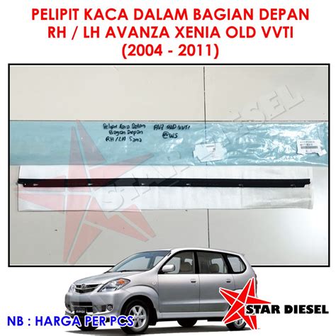 Jual Pelipit Kaca Dalam Bagian Depan Rh Lh Avanza Xenia Old Vvti