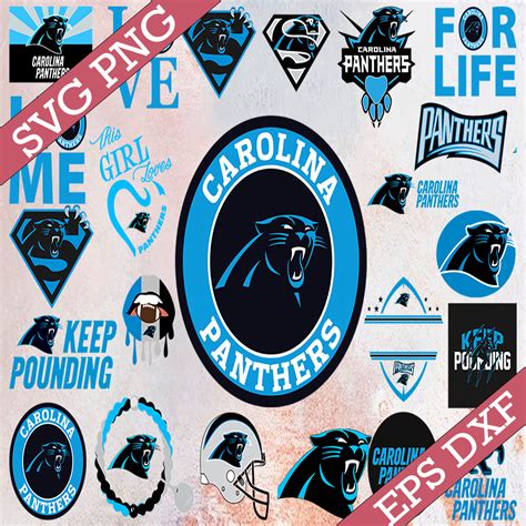 Bundle 25 Files Carolina Panthers Football Team Svg Arolina Inspire