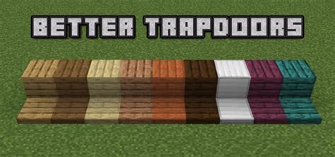 Camouflage Trapdoors Minecraft Texture Pack