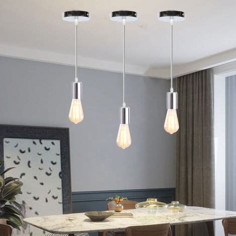 Lot De Lustre Suspension Industrielle R Tro Abat Jour M Tal