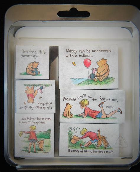 Classic Winnie The Pooh Poohisms Stamps Scrapbooking Crafts Etsy