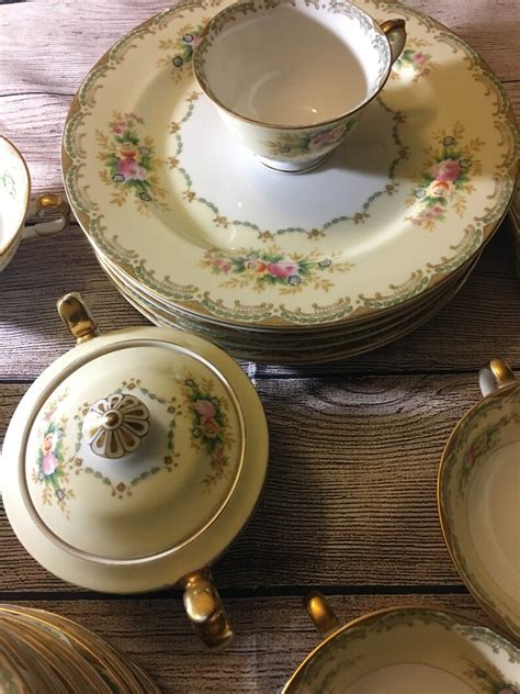 Piece Vintage Hand Painted Meito Fine China Made In Japan Etsy