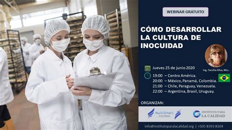 Webinar Cómo Desarrollar La Cultura de Inocuidad YouTube