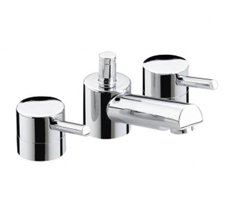 Bristan Prism Three Hole Basin Mixer With Pop Up Waste Pm Hbas C