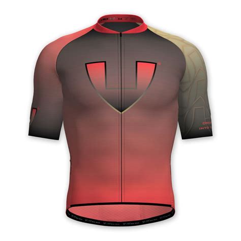 Comprar maillot ciclismo manga corta rojo dorado VIÓ Exclusive Wear