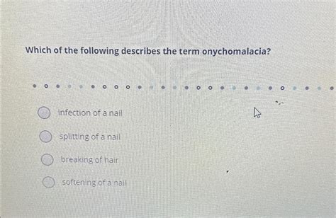 Solved Which of the following describes the term | Chegg.com