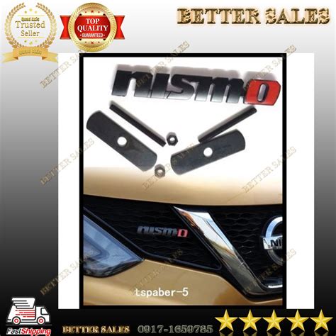 D Metal Nismo Car Emblem For Nissan Cars Decal Styling Black