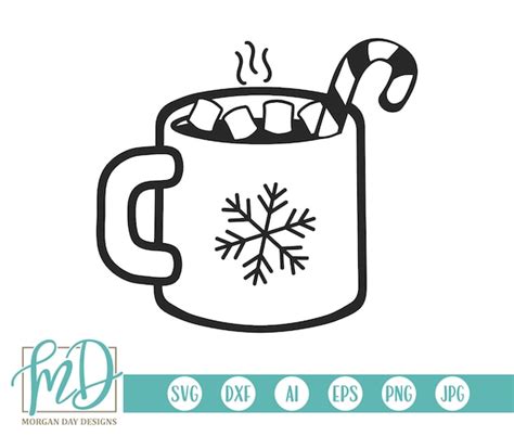 Hot Cocoa Svg Christmas Svg Hot Cocoa Mug Svg Mug Coffee Etsy