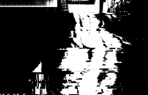 Broken Black And White Monochromatic Glitch Textures With A Distorted Grunge Aesthetic For