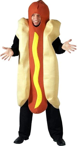 Giant Hot Dog Funny Hotdog Fancy Dress Costume One Size